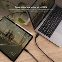 NanoCable 10.01.2101 – kabel 3 A USB 2.0 naar USB-C, stekker naar stekker, zwart, 1 m - thumbnail