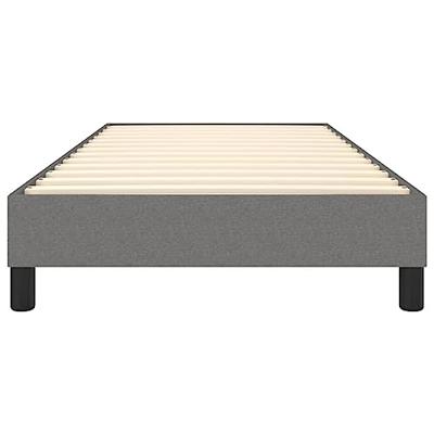 Boxspringframe stof donkergrijs 90x200 cm