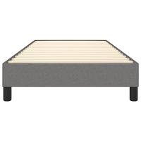 Boxspringframe stof donkergrijs 90x200 cm - thumbnail