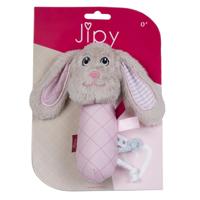 Jipy rammel-knijphondje roze - thumbnail