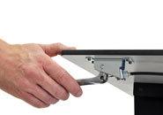 Ergotron TeachWell Mobile Digitale Workspace (MDW) 1-voudig Mobiel zit/sta PC-werkstation 17,8 cm (7) - 81,3 cm (32) Vast - thumbnail