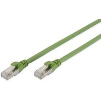Digitus DK-1644-A-PUR-250 RJ45 Netwerkkabel, patchkabel CAT 6A S/FTP 25.00 m Groen Folie afscherming, Afscherming totaal, Afgeschermd, Halogeenvrij, Simplex, - thumbnail