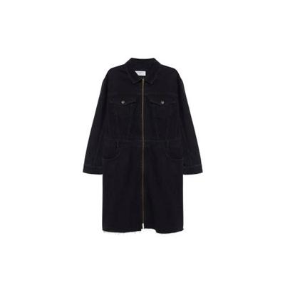 Violeta by Mango spijkerjurk antraciet Violeta by Mango spijkerjurk antraciet