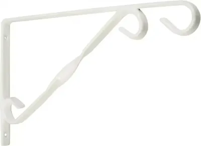 Nature muurhaak wit 30 cm
