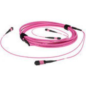 ACT 10 meter Multimode 50/125 OM4(OM3) glasvezel trunkkabel polarity B met 2 MTP/MPO female connecto