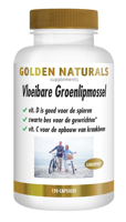 Golden Naturals Vloeibare groenlipmossel 120 Capsules - thumbnail
