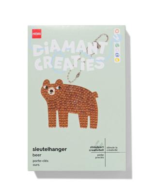 HEMA Diamantcreaties sleutelhanger beer