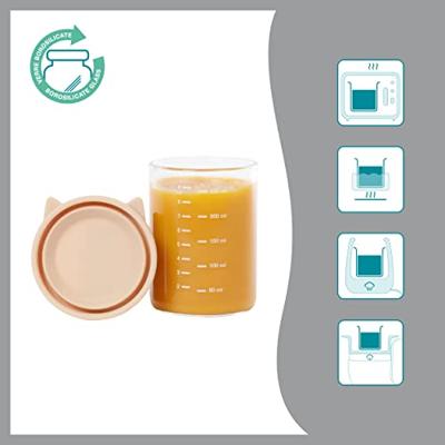 Isy kommen 6 x 250ml BABYMOOV blauw