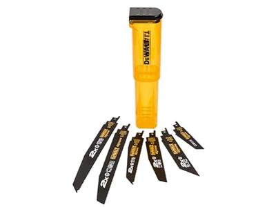 DeWALT DT2440L 6-delige set reciprozaagbladen in stevige opbergcassette
