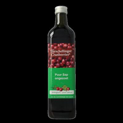 Terschellinger Cranberrysap ongezoet bio 750 Milliliter Terschellinger Cranberrysap ongezoet bio 750 Milliliter