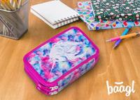 Baagl Luxe Etui - Pennenzak Unicorn 2-ritsen - thumbnail