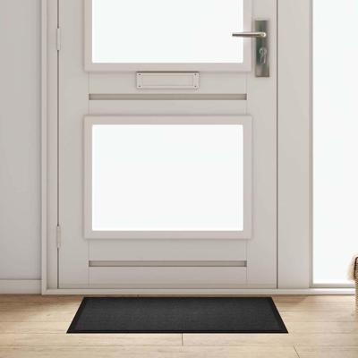 Deurmat Antraciet 60 x 80 cm Teddy Stof