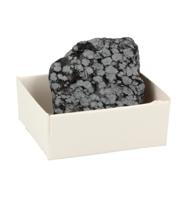 Ruwe Obsidiaan Sneeuwvlok Edelsteen ca. 4 cm - thumbnail