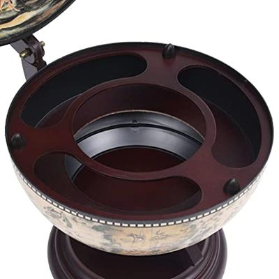 Globebar tafelmodel eucalyptushout wit