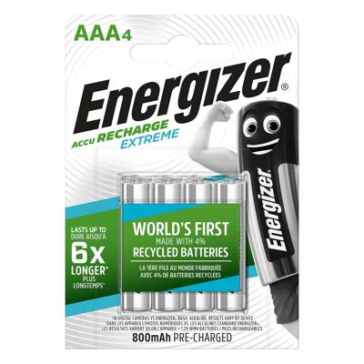 Energizer Extreme HR03 Oplaadbare AAA batterij (potlood) NiMH 800 mAh 1.2 V 4 stuk(s)