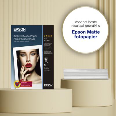 Epson Archival Matte Paper C13S041342 Fotopapier DIN A4 192 g/m² 50 vellen Mat