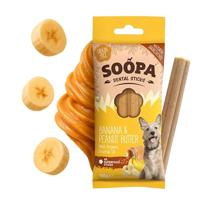 Soopa Dental Sticks banaan & pindakaas voor de hond Per 3 - thumbnail