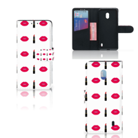 Nokia 2.2 Telefoon Hoesje Lipstick Kiss - thumbnail