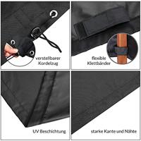 Ligbedhoes Antraciet 160/155x60x75/39cm - thumbnail