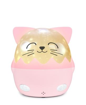 Draadloos muzikaal nachtlampje - BIGBEN - Cat - 360° projectie, 13 films, 8 melodieën, afstandsbediening, USB-C batterij