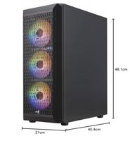 Aerocool Beam RGB Zwart - thumbnail