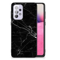 Samsung Galaxy A33 5G Marmeren Print Telefoonhoesje Marmer Zwart - Origineel Cadeau Vader - thumbnail