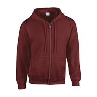 Gildan G18600 Heavy Blend™ Adult Full Zip Hooded Sweatshirt - Maroon - L - thumbnail