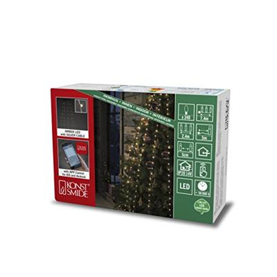 Konstsmide 6578-870 LED-boommantel met app Binnen Energielabel: G (A - G) werkt op het lichtnet Aantal lampen 240 LED Barnsteen