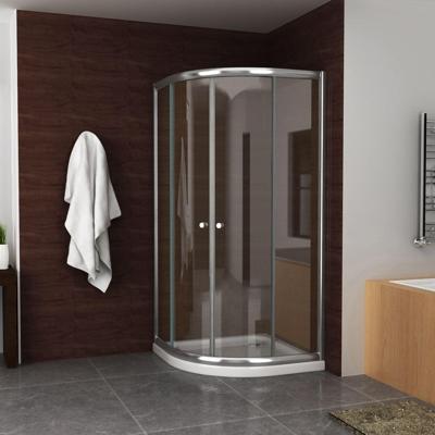 Douchecabine Aqua Splash Kwartrond 100x100x190 cm 5 mm Helder Glas Chroom Aqua Splash