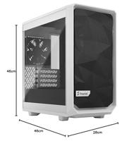 Fractal Design Meshify 2 Mini White TG Clear Tint - thumbnail