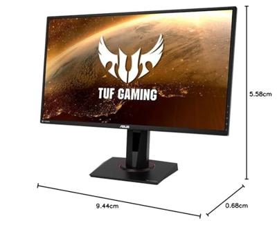 ASUS TUF Gaming VG27WQ | 27 inch WQHD gebogen monitor | 165 Hz, 1ms MPRT, FreeSync Premium, DisplayHDR 400 | VA paneel, 16:9, 2560x1440, DisplayPort, HDMI, ergonomisch