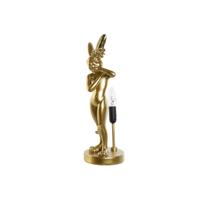 Bureaulamp Home ESPRIT Zwart Gouden Hars 40 W 220 V 16 x 16 x 43 cm - thumbnail