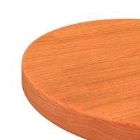 Tafelblad rond Ø30x2,5 cm massief grenenhout wasbruin - thumbnail