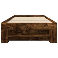 Bedframe zonder matras hout gerookt eikenkleurig 90x200 cm - thumbnail