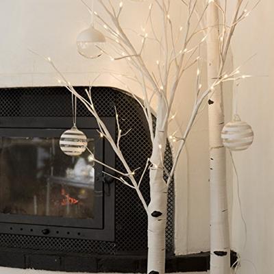 LED berk lichtboom wit 150cm LED berk lichtboom wit 150cm