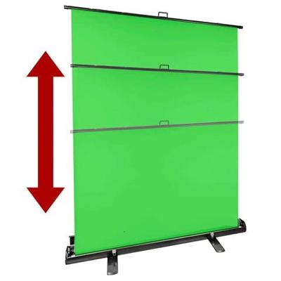 StudioKing Roll-Up Green Screen FB-150200FG 150x200 cm Chroma Groen - thumbnail