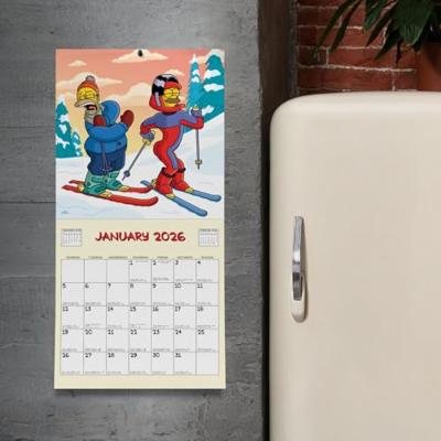 THE SIMPSONS 2026 SQUARE CALENDAR