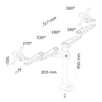 Neomounts FPMA-D935DG Monitorarm 10-27" - thumbnail