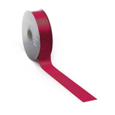 Satijnlint PREMIUM Double face 25mm x 25 meter bordeaux