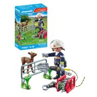 Playmobil action heroes dierenbescherming brandweer - 71467 - thumbnail