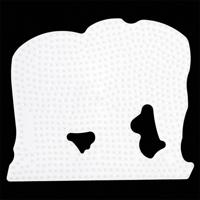 Hama strijkkralen grondplaat olifant wit - thumbnail