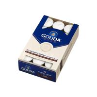 Gouda Waxinelichten 8 Uur Wit 30st - thumbnail