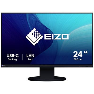EIZO EV2490-BK LED-monitor Energielabel C (A - G) 60.5 cm (23.8 inch) 1920 x 1080 Pixel 16:9 5 ms HDMI, DisplayPort, USB-C, USB-B, Hoofdtelefoon (3.5 mm