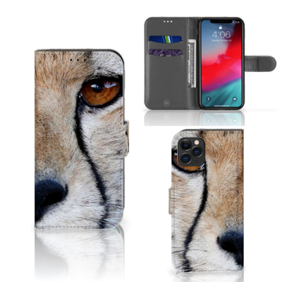 Apple iPhone 11 Pro | Telefoonhoesje | Met pasjeshouder | Cheetah Apple iPhone 11 Pro | Telefoonhoesje | Met pasjeshouder | Cheetah