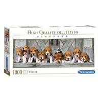 Clementoni panorama puzzel beagles, 1000st. - thumbnail