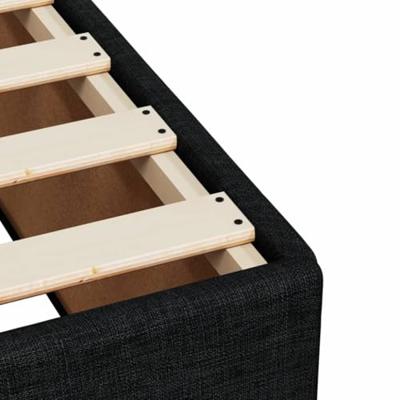 Bedframe zonder matras 80x200 cm stof zwart