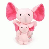 Knuffel voor honden Gloria Hoa 20 cm Roze Olifant - thumbnail
