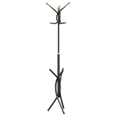 Kapstok 176 cm gepoedercoat ijzer zwart