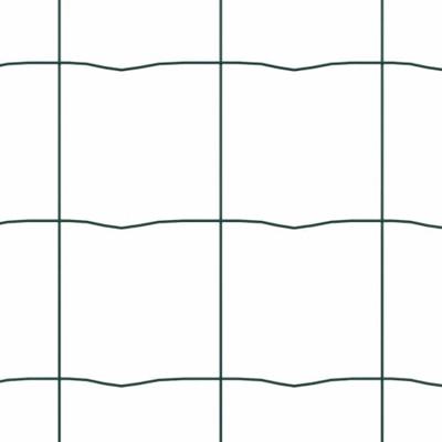 VidaXL Euro hek groen 1.6 x 10m pvc-gecoat ijzer