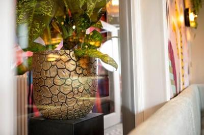 Capi bloempot clay bolvormig 43x41 cm antracietkleurig